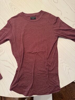 Goodlife Men's Long Sleeve Crew Tee - Wine